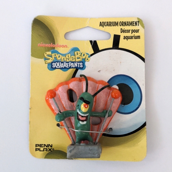 SpongeBob Plankton Aquarium Ornament Sponge Bob Square Pants - Picture 1 of 6